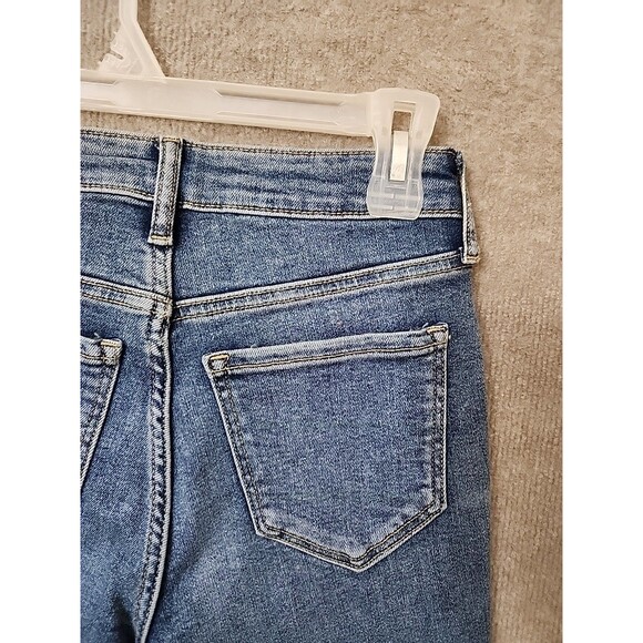 Old Navy Rockstar Slim Capri Jeans Womens 2 Blue Medium Wash Stretch NEW - Picture 8 of 12